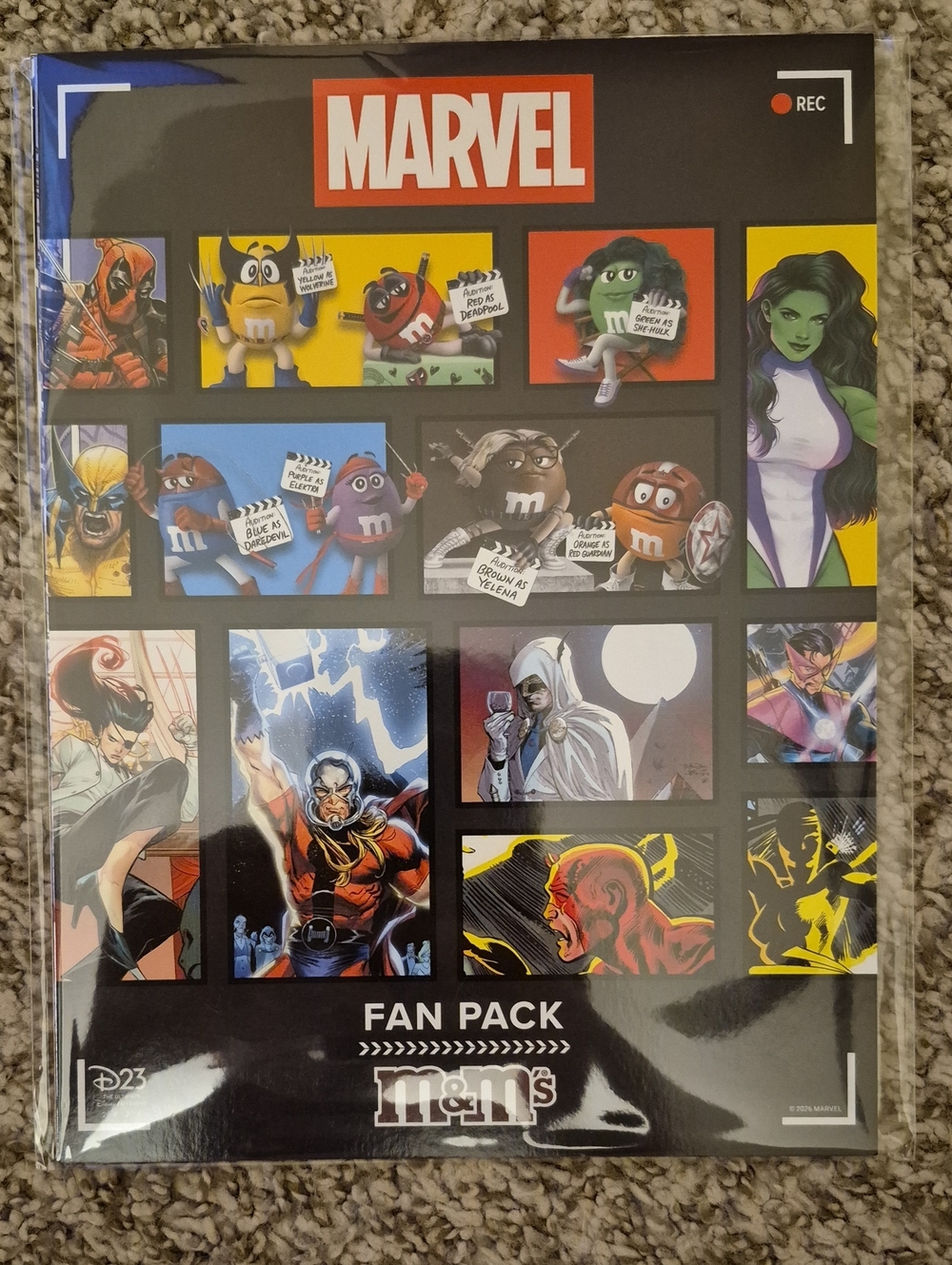 D23 Expo 2026 Exclusive - M&M Marvel Fan Pack
